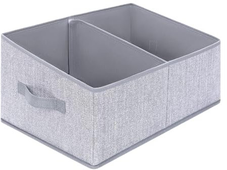 Qianly Contenedor de Almacenamiento Plegable Trapezoidal con asa, contenedor para Ropa, 2 Compartimentos para, cajones, edredones, Libros y Armario.