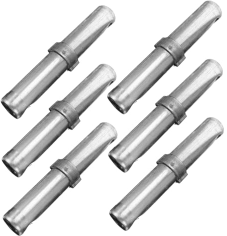 Veemoon 6pcs Galvanized Scaffold Coupling Pins Heavy Duty Diameter Metal Scaffolding Connectors for Secure Locking Weather-resistant Scaffold Fittings Joint Pins