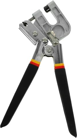 SOPOTUTU Pince à Sertir Métallique Ergonomique pour Installation de Plaques et Montants Outil de Fixation Crimper Main avec Poignée Antidérapante Pince Perforante Couleur Couleur Aléatoire