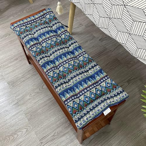 Soft Rectangular Bench Cushion for Indoor Use Cotton Replacement Mat for 2-Seater & 3-Seater Perfect for Hollywood Swing Floor Seat Pad (100 x 45 x 2 cm)
