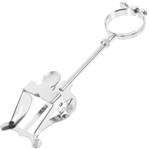 SWETRACE Flauta Soporte Portátil de Hierro Ligero y Resistente en Color Plata para Partituras Abrazadera Firme Adecuado para Músicos en Marcha