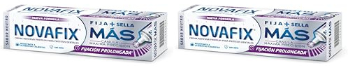 Urgo Novafix - MÁS - Crema adhesiva dentaduras postizas - 40 g (Paquete de 2)
