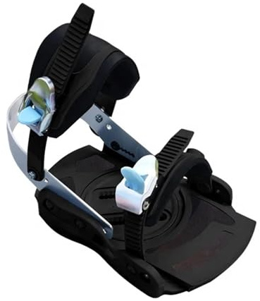 NFEKLFI snowboard bindings Snowboard Bindings Bright Luster Stretch Out And Draw Back Binding Adjustment Angles All Mountain Freeride(Balck)