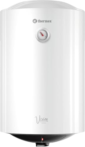 Thermex Vision V 50 L Elektrischer Warmwasserspeicher | Vertikale Wandmontage | 1500 W | Drucklos | Emaillierter Boiler mit Korrosionsschutz | Weiß