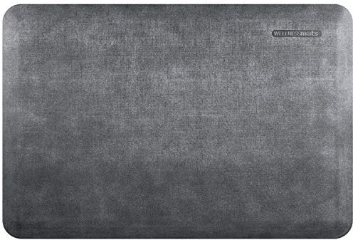 WellnessMats Linen Anti-Ermüdungsmatte, 1,9 cm, rutschfest, ungiftig, 91,4 x 61 x 1,9 cm, Schiefer