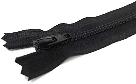 YKK teilbarer Reißverschluss Kunststoffspirale mit Zipper 580 Schwarz 30 cm