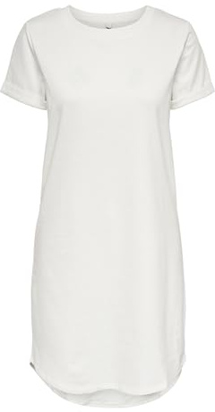 JDY Femme Jdyivy Life S/S Dress JRS Noos Robe, Cloud Dancer, S EU