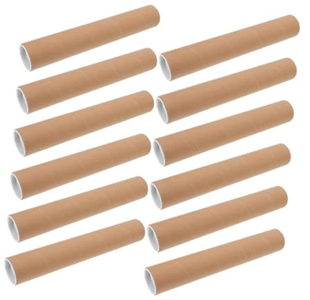 STOBOK Papierrohr 12 Stück Posterröhre Aus Kunststoff Tragbarer Stick Poster-Aufbewahrungsrohr