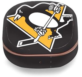 Head Case Designs Offizielle NHL Übergroß Pittsburgh Penguins Vinyl Haut Aufkleber Abziehbild Abdeckung kompatibel mit Buds Live/Buds Pro / Buds2