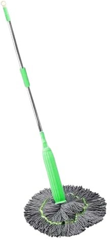 Csafyrt Bodenmop 2 in 1 43 Griff Mop mit langem Griff selbstwringender Mopp für Bodenreinigung absorbierende Mikrofaserboden Mopp für Badewanne Toilette Wohnzimmer nur Mopp