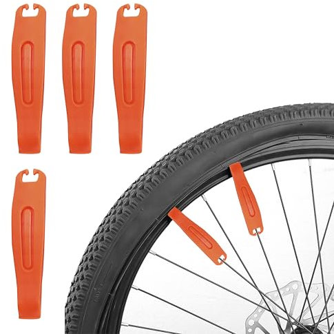 FloraVigo eignet sich für Cross-Country-/Wander-/Rennrad-/MTB-Reifenheber, hochfeste,Reifenwechsel/Reifenreparatur, Demontage- und Reparaturwerkzeuge (4er-Pack)