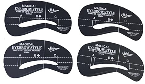 Baluue St Ögonbrynsritningskort Ögonbrynsmall Ögonbrynsstenciler Ögonbrynsstencilkit Ögonstenciler Ögonbrynsformningskit Ögonbrynsformare Stencil Ögonbrynsverktyg Ögonbrynsformning