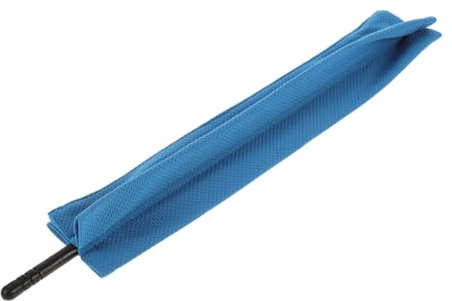 Flötenreinigungstuch Blau 1 Stück mit Stange für Pflege | Klarinette Putztuch, Faser und Abs, Wiederverwendbar, für Querflöte, Piccolo Reinigungsstab