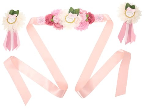 LOLIPPYY Cinturón Decorativo De Maternidad Para Mujer Cinturón Floral Para Vestido De Maternidad Para Novia Para Boda Cinturones De Flores