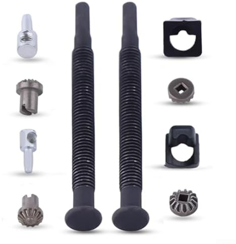 Shophubio Kit de ajuste de tensor de barra de cadena para motosierras ECHO CS370/CS400/CS450, construcción de metal, paquete de 2, garantiza una tensión adecuada de la cadena y las