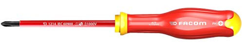 FACOM ATP0X75VE TOURNEVIS PROTWIST isolé 1000 Volts pour vis cruciformes PHILLIPS - Lame ronde gainée