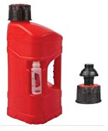 POLISPORT 8464600002 - ProOctane bidón de gasolina de 10L homologado con sistema de llenado rápido duradero y resistente con tapón a prueba de derrame en color rojo