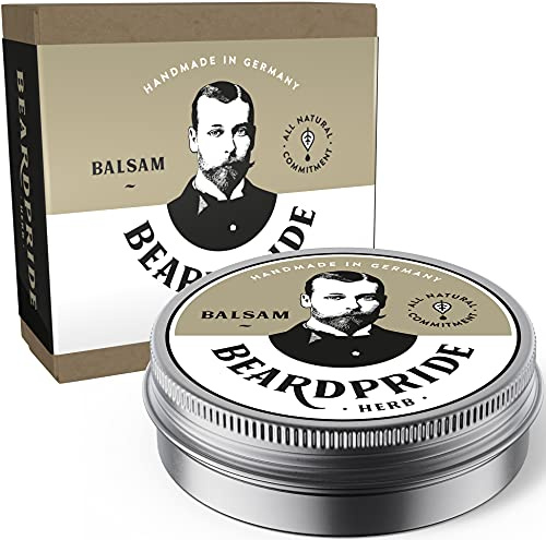 Beardpride® Premium Bartbalsam | Bartpflege für Männer | Entwickelt für Styling und Pflege | Unterstützt deinen Bart beim Wachstum | Handgefertigtes Bartwachs von professionellen Barbieren verwendet