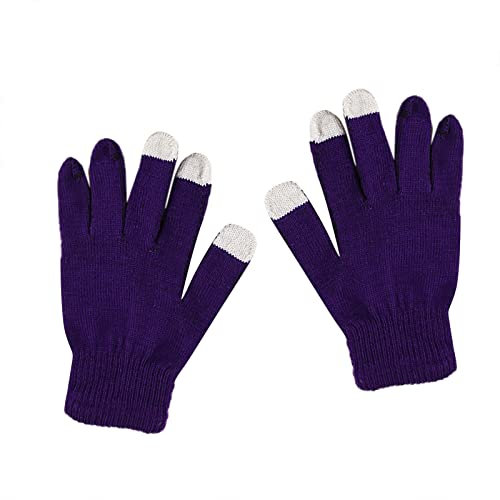 JOYISURE Handschuhe Touchscreen Damen Winter Fleece Fingerhandschuhe Elastische Strickhandschuhe Weich Winterhandschuhe Elastisch Atmungsaktiv Skihandschuhe Fahrrad Handschuhe für Outdoor Sports(#09)