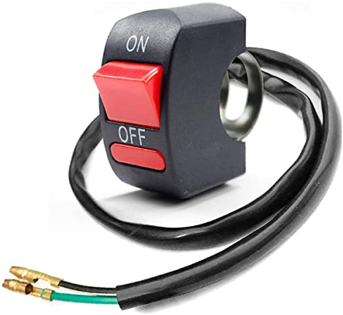 Greluma 1 Pezzo Moto Manubrio Interruttore a levetta On Off Interruttore a pulsante Bicicletta Moto Tuning Part per U5 U7 U2 LED Faro Scooter Electrombile