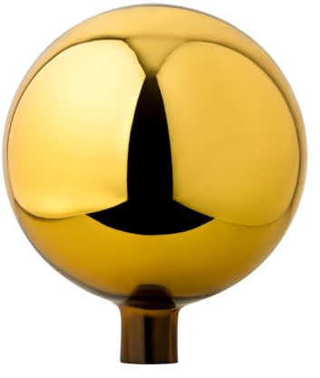 VERDOBA - Rosenkugel für außen - Dekokugel für den Garten - Deko Kugeln Garten in vielen Farben - Deko Kugeln hergestellt in Handarbeit - (Gold, 20 cm)