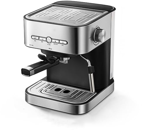 KHZKHC Machine À Latte Et Cappuccino, Machines À Expresso, Pression De Pompe De 19 Bars + Baguette À Vapeur pour Mousseur À Lait, Réservoir d'eau Amovible De 1,4 L, pour Brassage Barista À Domicile