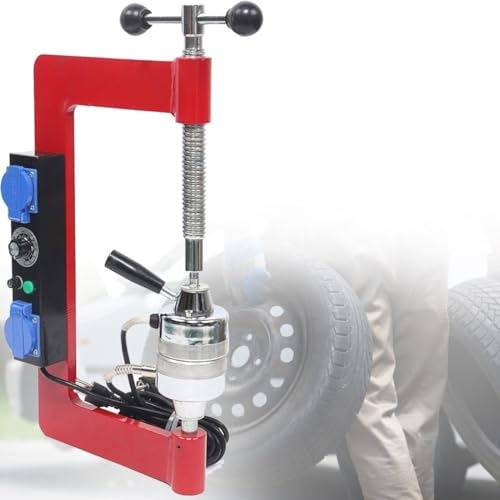 Reifen-Autoreparatur-Maschinen-Kit, einstellbare regelmäßige konstante Temperatur Reifen-Reparatur-Werkzeug-Kit Reifen Vulkanisieren Reparatur-Maschine für Reparatur Lauffläche,Red