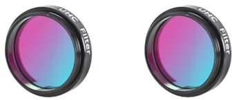 2 set di filtri Uhc da 3,2 cm per ridurre l'inquinamento luminoso, filtro ad alto contrasto