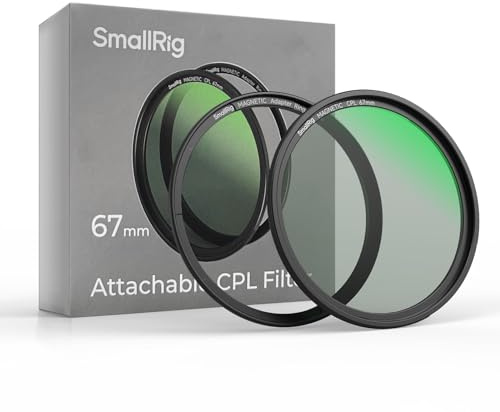 SmallRig 67mm Magnetic Circular Polarizers Filter + 67mm Threaded Filter Ring, HD Optical Glass 28 Layer Multi Nano Coated Circular Polarizing Filter Magnetic CPL Waterproof Scratch Resistant - 4582