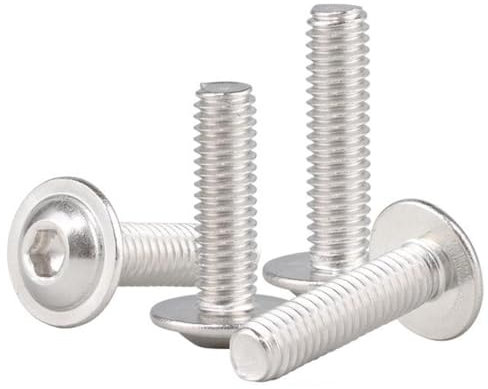 10 piezas de cabeza redonda de acero inoxidable 304 con arandela tornillo hexagonal cabeza plana cabeza semicircular con arandela tornillo para máquina M3M4M5M6, M4x20