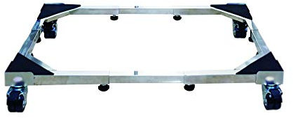 ABNNHK Washing machine base Fridge Freezer Wheels Heavy Duty Movable Base with 4×2 Locking Rubber Swivel Wheels Washing Machine Base Stand Holder Bracket for Double Door Cooler,Dryer and