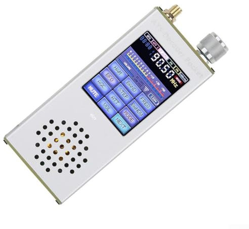 ZMdooreasy Receptor de radio digital SI4732 con pantalla táctil FM SSB LW SW banda estéreo salida de audio 4000 mAh batería