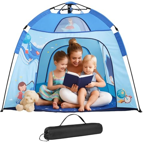 PARVULI Tienda de Campaña Infantil – Casita de Juegos para Niños y Niñas, Espacio Seguro y Divertido para Jugar en Casa o Exterior, Fácil de Montar y Plegar