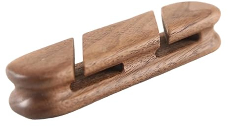 TQUXNGA Selbstklebender Schreibtisch Kabelclip Kabelklemmen Aus Naturholz 2/3-Slot Design Für Die Automatische Schreibtischverwaltung in Büros Und Häusern