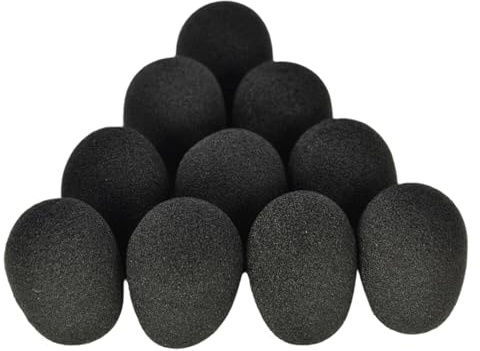 FANSHINUO Microfoni Coperture Microfoni Parabrezza Spugna Coperture Per Aviazione A10 Protezione Vento Schiuma Copertura
