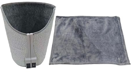 MotiveTech Chauffe-pieds sous bureau avec couverture intégrée pour chambre, studio ou dortoir
