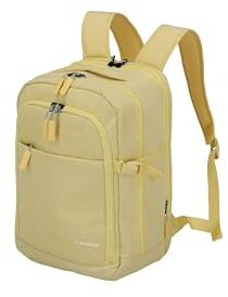 Travelite Handgepäck Rucksack, RyanAir Maße, KICK OFF, Laptop Rucksack 13 Zoll, Praktischer Rucksack mit Dehnfalte + Aufsteckfunktion, 40 cm, 20-23 Liter