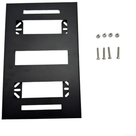 AugustknowU Plaque de montage demi-largeur pour boîte à outils MODbox, plaque de base en métal pour lits de camion, panneaux latéraux de véhicule, murs de garage, sols, verrouillage sécurisé