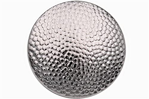 6 Stück, gekörnte, silber Metall Knöpfe, gewölbt, Uniformknöpfe, Uniform, Metallknöpfe, leicht, made in Germany, ca.18mm oder ca.20mm (18mm)