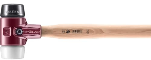 SIMPLEX-Vorschlaghammer, Gummikomposition/Superplastik; mit Tempergussgehäuse und Hickorystiel | D=60 mm | 3027.061