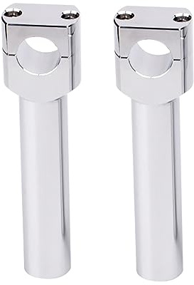1 Handlebar Bar Risers Motorcycle Bar Clamps For Streetbob, Goldfire Straight One Piece Tall Handle Bar Riser Extension Kit Compatible With Harley Chrome. 5.51 Raise