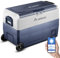 AAOBOSI Kompressor Kühlbox 50 L, Kühlbox Auto Mit WiFi-APP-Steuerung, 12/24 V und 100-240 V Kühlbox Elektrisch, bis -20 °C für Auto, LKW, Boot, Reisemobil, Camping, Dual Zone und Zwei Temperaturen