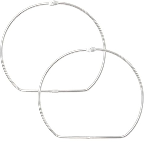 Neikafan 2 Stück 150 mm Schlüsselring Groß Schlüsselringe Metall Warenring | Schlüsselring mit Schnellverschluss Leibchen Ring Schlüssel Organizer für Badezimmer,Küche