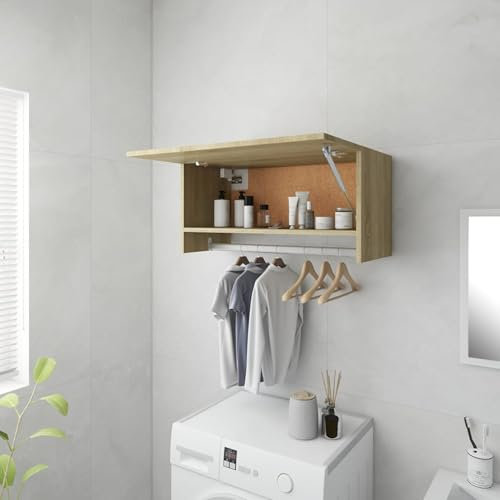 qohoio Kleiderschrank Vorratsschrank Mehrzweckschrank Schrank Kleiderschrank Sonoma-Eiche 70x32,5x35 cm Holzwerkstoff