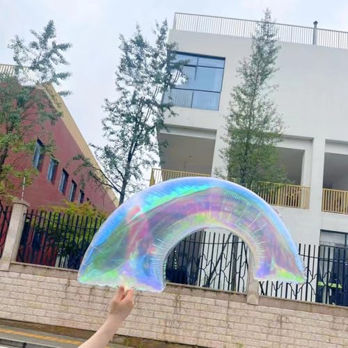 Big Eye Owl 2 Stück Hologrammfolie Regenbogen Folienballon Rainbow Luftballons Geburtstag Iridescent Regenbogenfarben Geburtstagsdeko Kinder