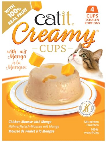 Catit Creamy Cups, Huhn mit Mango, 4x25g