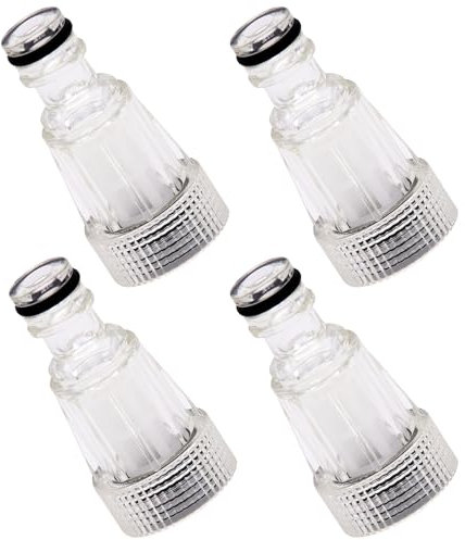 4 Piezas Hidrolimpiadora Filtro, Hidrolimpiadora De Alta Presion Accesorios De Filtro, Adecuado para La MayoríA De Los Conectores De Filtro De Entrada De Agua De MáQuinas De Lavado De Autos De 25 Mm