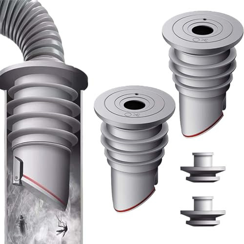 SVOCK 2pcs Washing Machine Drain Hose Seal, 45-50mm Drain Floor Cover Connector Sewer Adapter Sealing Ring Odorproof, Kitchen Sink Drain Hose Sethose Anti-Backflow Floor Drain