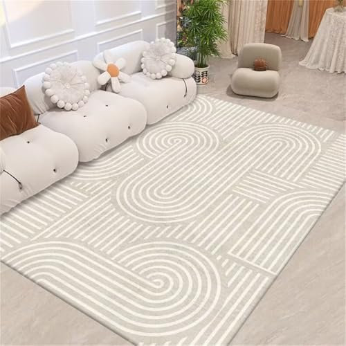 Élégant revêtement de sol antidérapant pour terrasse – Facile d'entretien, décoration ronde 80 x 160 cm, idéal pour une utilisation en intérieur et en extérieur et élégant