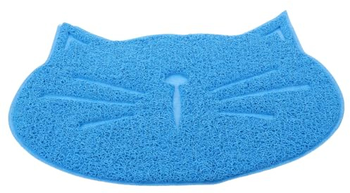 BESTonZON rutschfeste Katzen Hundematte aus Langlebigem PVC Leicht zu Reinigen Kratzfest Hygienische Napfunterlage für Futter Wassernäpfe Schmutzschützende Futtermatte